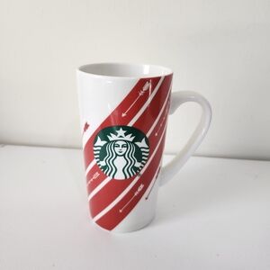 2020 Starbucks Red and White Mug 16 Fl Oz Holiday Tall Coffee Cup Collectible